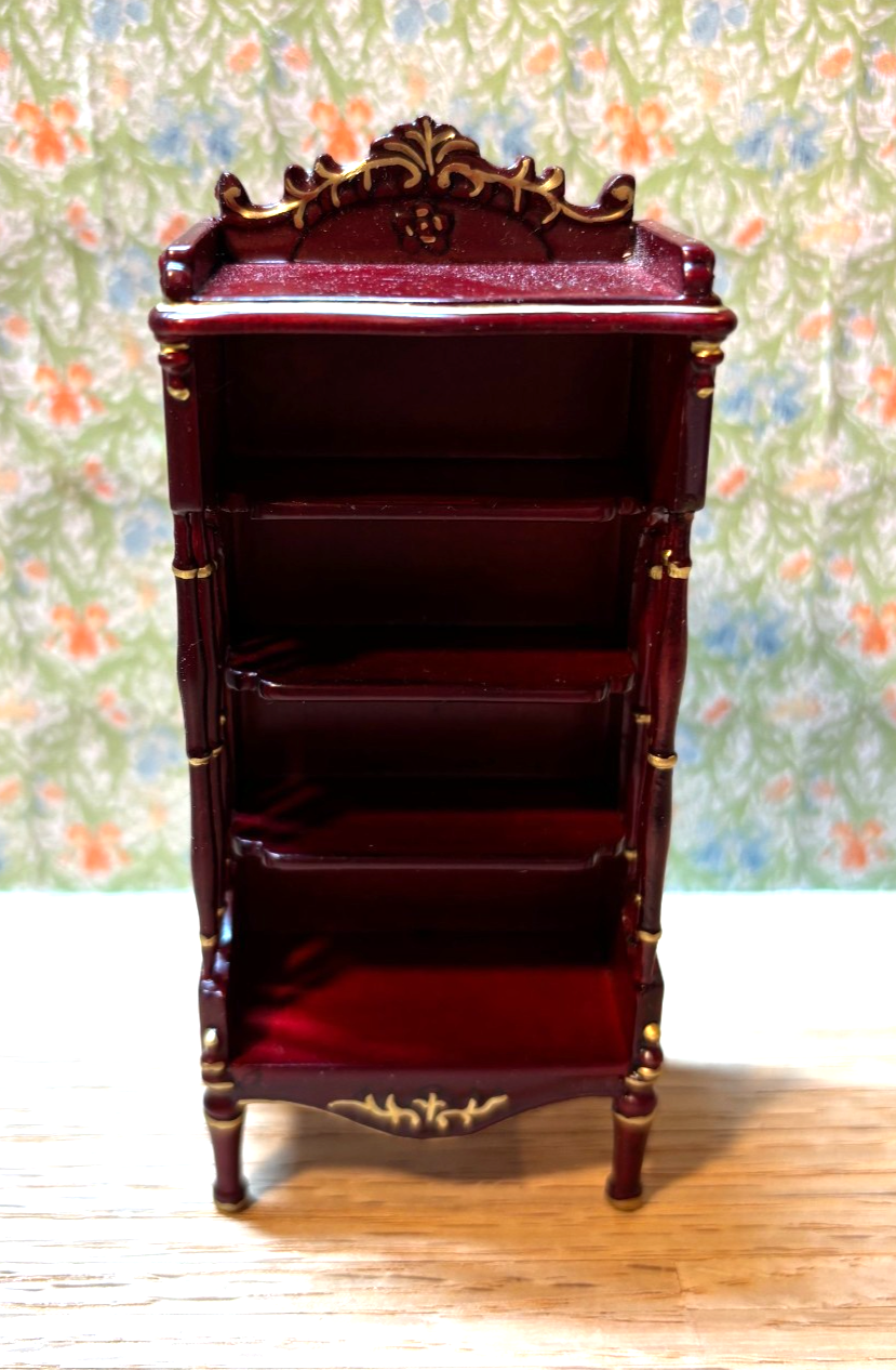 Dollhouse Miniature - Mahogany Shelves by Hansson