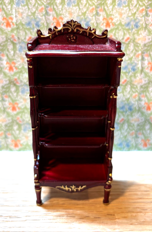Dollhouse Miniature - Mahogany Shelves by Hansson