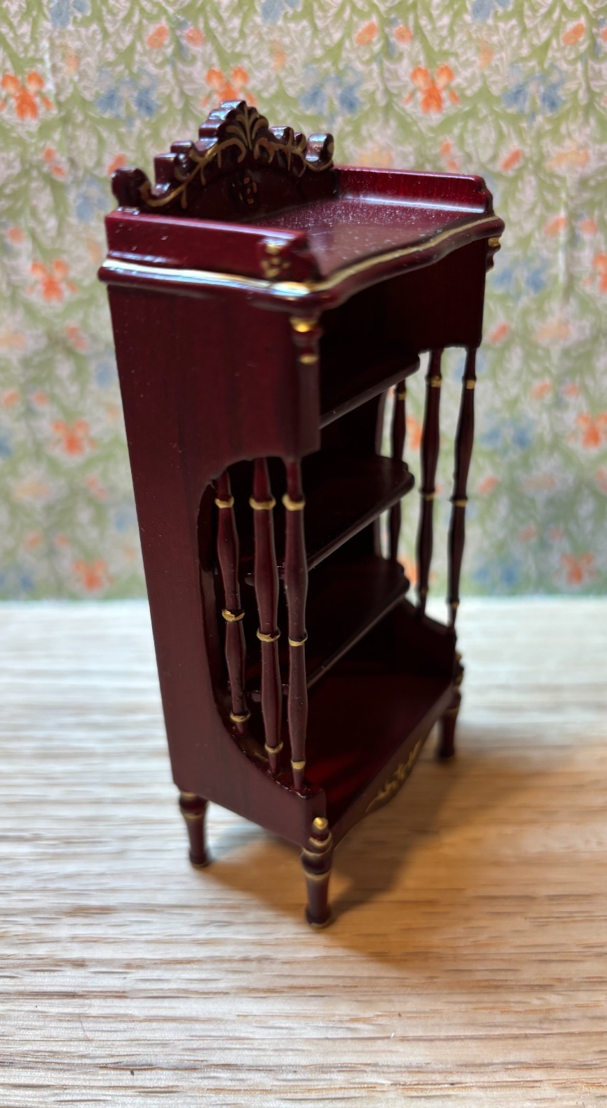 Dollhouse Miniature - Mahogany Shelves by Hansson