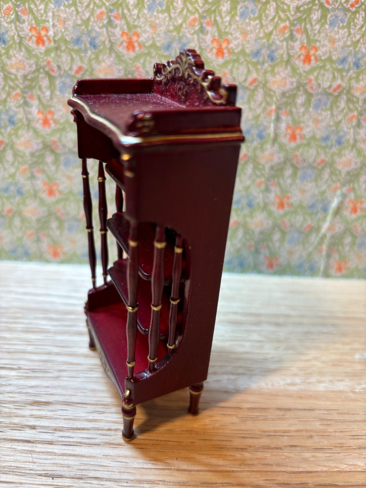 Dollhouse Miniature - Mahogany Shelves by Hansson