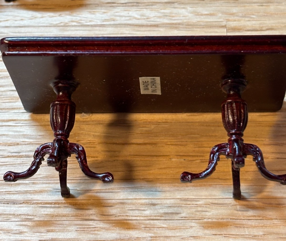 Dollhouse Miniature Mahogany 5-Piece Dining Set by Hansson 1/24 Scale