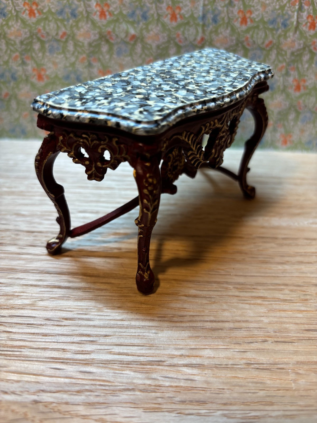 Dollhouse Miniature - Console Table in Mahogany