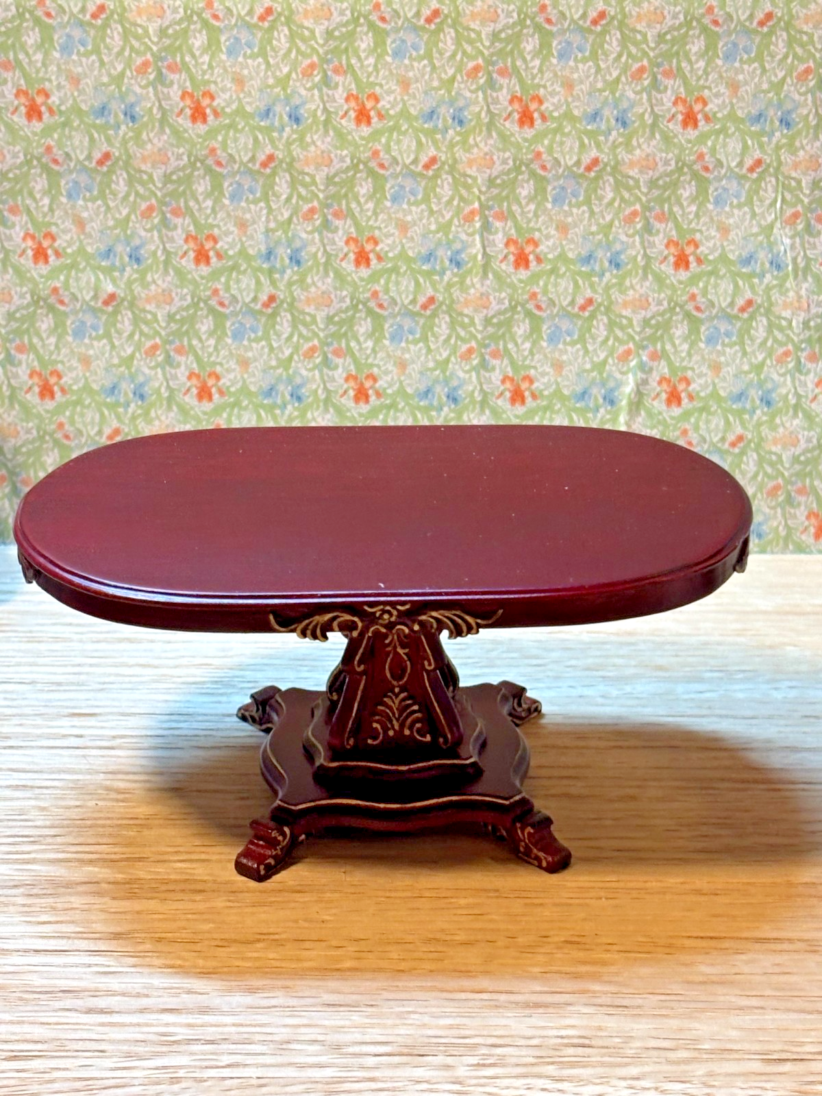 Dollhouse Miniature 6-Piece Mahogany Dining Set by Hansson