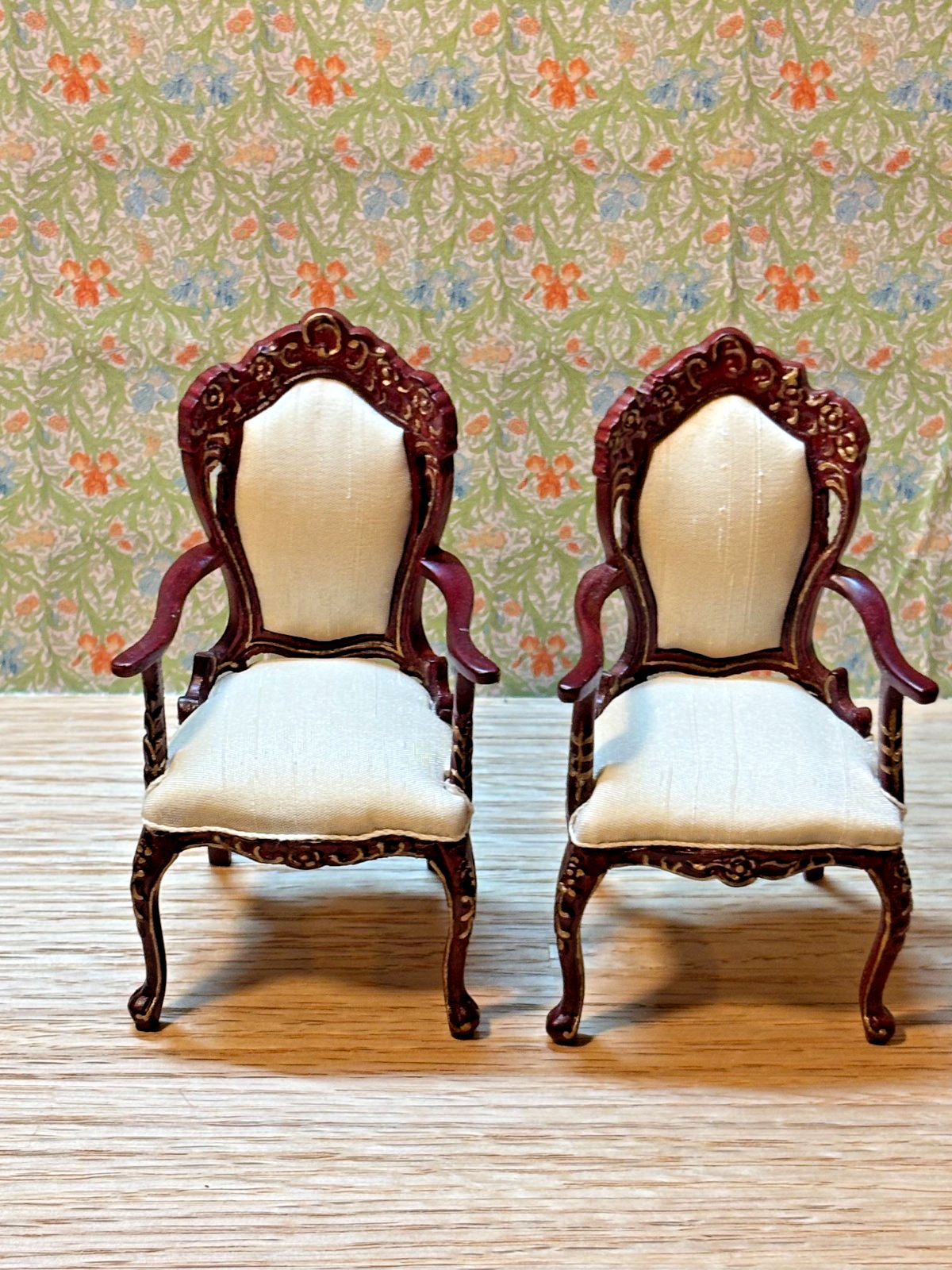 Dollhouse Miniature 6-Piece Mahogany Dining Set by Hansson