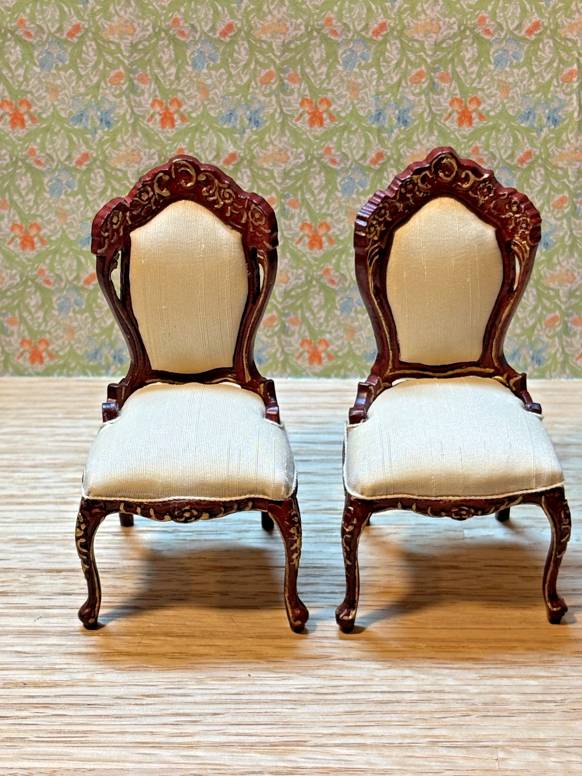 Dollhouse Miniature 6-Piece Mahogany Dining Set by Hansson