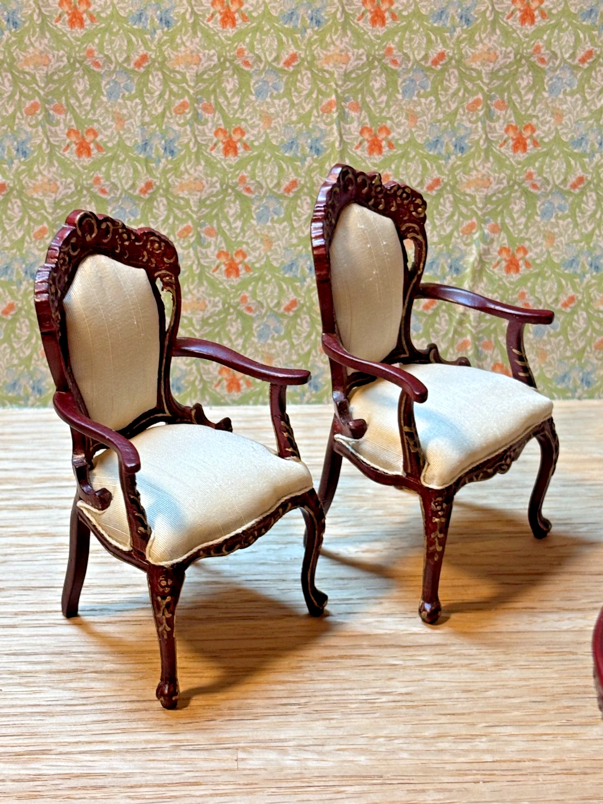 Dollhouse Miniature 5-Piece Mahogany Dining Set by Hansson