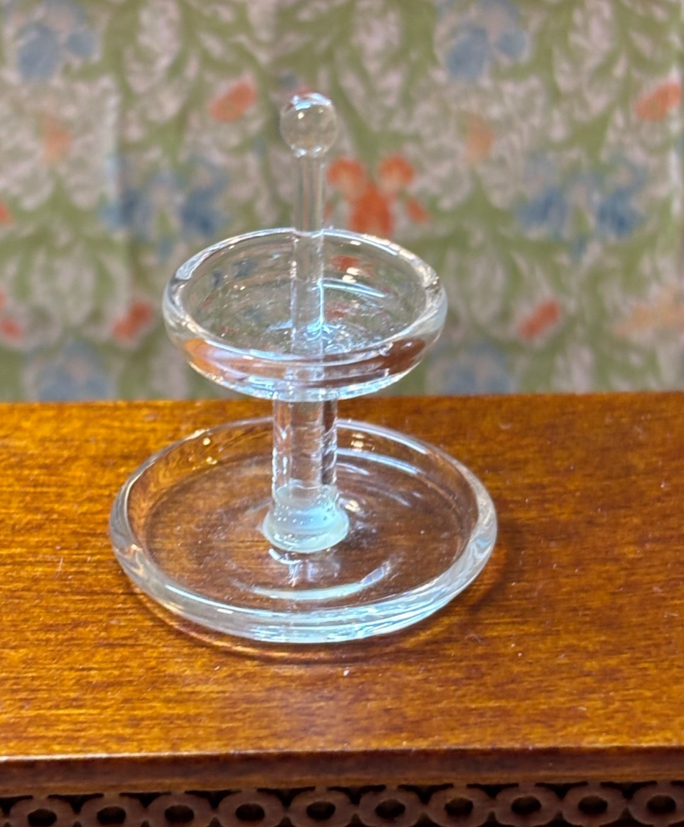 Dollhouse Miniature 2-Tier Dessert/Cake Plate