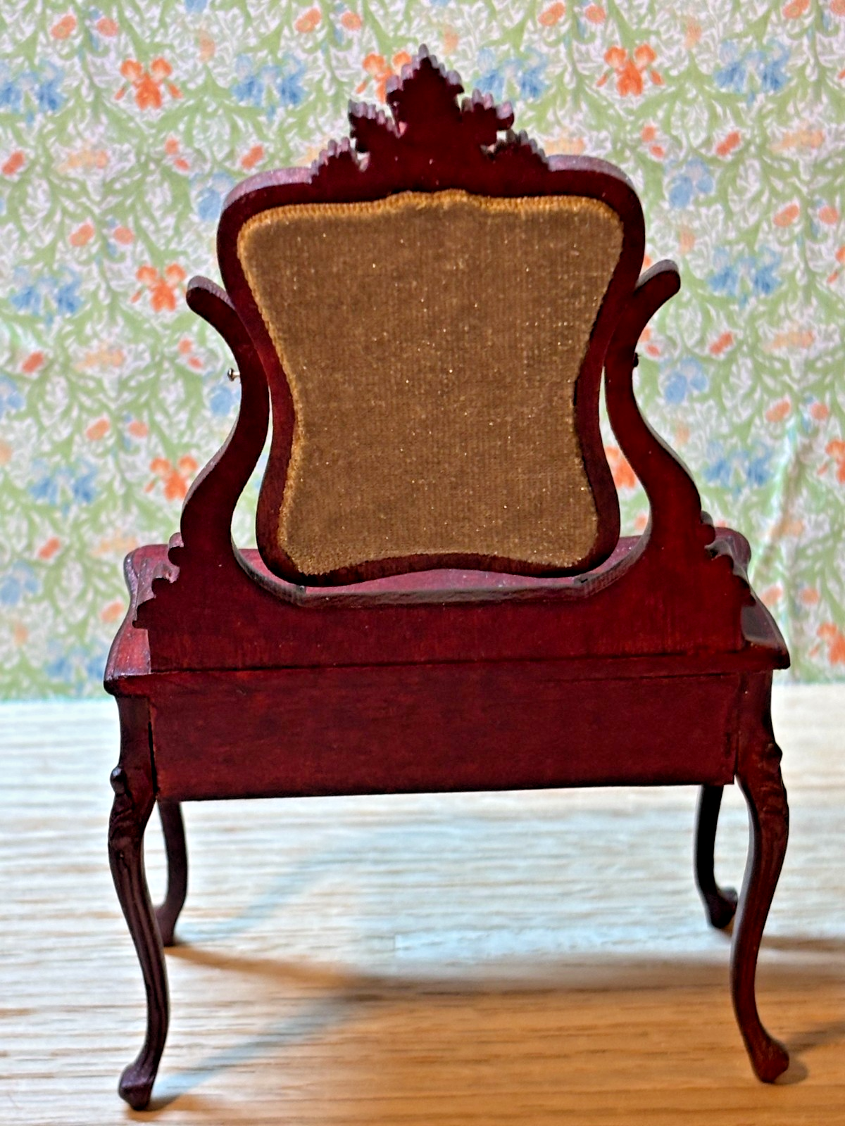 Dollhouse Miniature Mahogany Vanity by Hansson