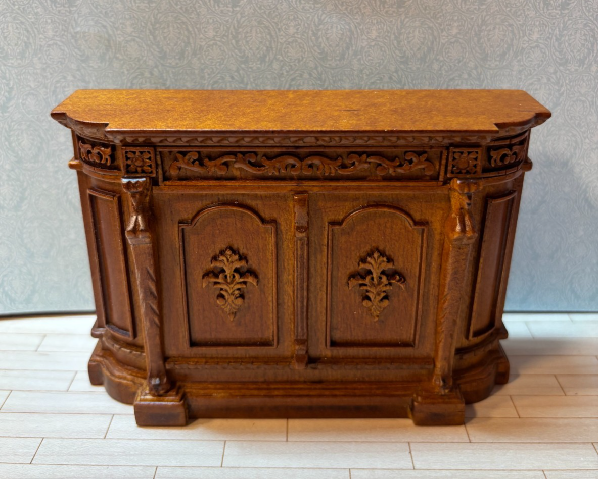 Dollhouse Miniature Walnut Credenza by Hansson