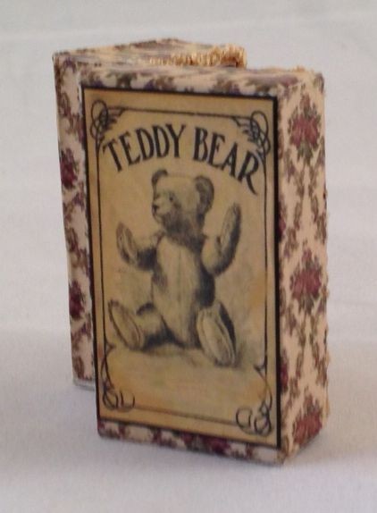 Dollhouse Miniature Green Teddy Bear Doll Trunk KIT