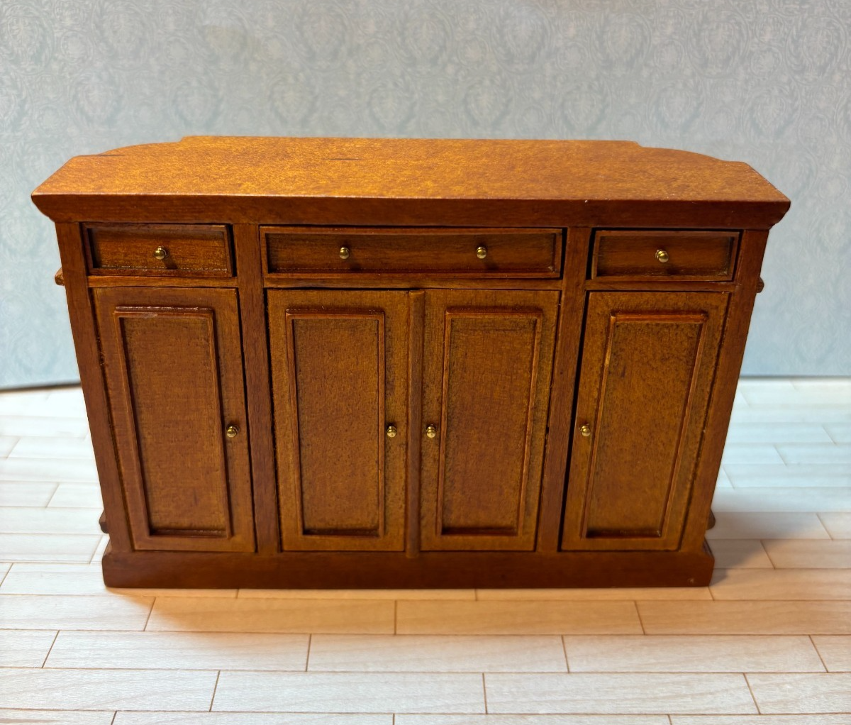 Dollhouse Miniature Walnut Credenza by Hansson